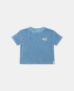Set cu tricou și pantalon scurt - Ocean Sea Life / Ocean Blue - Little Dutch - imagine 4