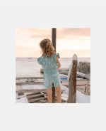 Salopetă pantalon - Ocean Treasures Surf Blue - Little Dutch - imagine 5