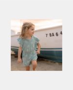 Salopetă pantalon - Ocean Treasures Surf Blue - Little Dutch - imagine 6