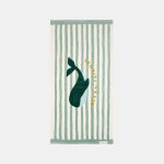 Prosop pentru plajă - Seashells / Stripes Surf Blue - Little Dutch