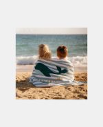 Prosop pentru plajă - Seashells / Stripes Surf Blue - Little Dutch - imagine 5