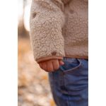 Jachetă din material Teddy - Taupe - Forest Friends - Little Dutch - imagine 11