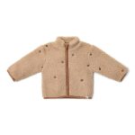 Jachetă din material Teddy - Taupe - Forest Friends - Little Dutch