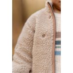Jachetă din material Teddy - Taupe - Forest Friends - Little Dutch - imagine 3