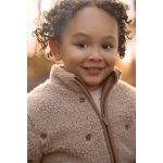 Jachetă din material Teddy - Taupe - Forest Friends - Little Dutch - imagine 4