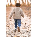 Jachetă din material Teddy - Taupe - Forest Friends - Little Dutch - imagine 7