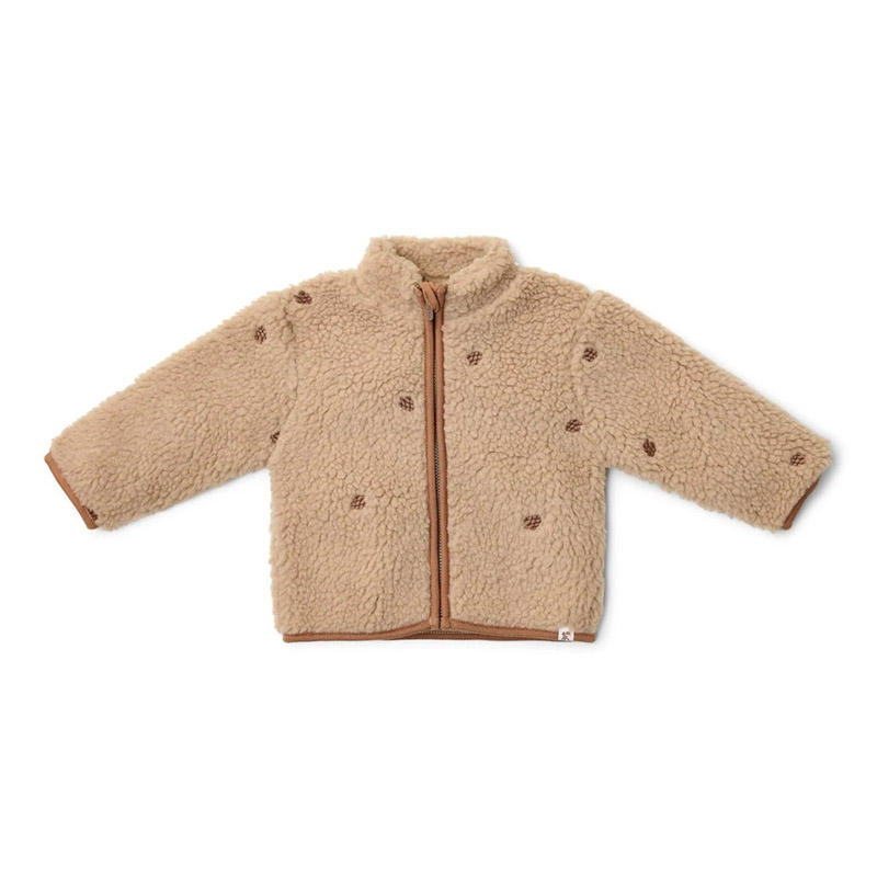 8721122580073.jpg Jachetă din material Teddy - Taupe - Forest Friends - Little Dutch - imagine 1