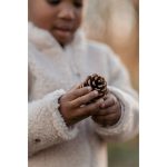 Jachetă din material teddy - Sand - Little Dutch - imagine 5