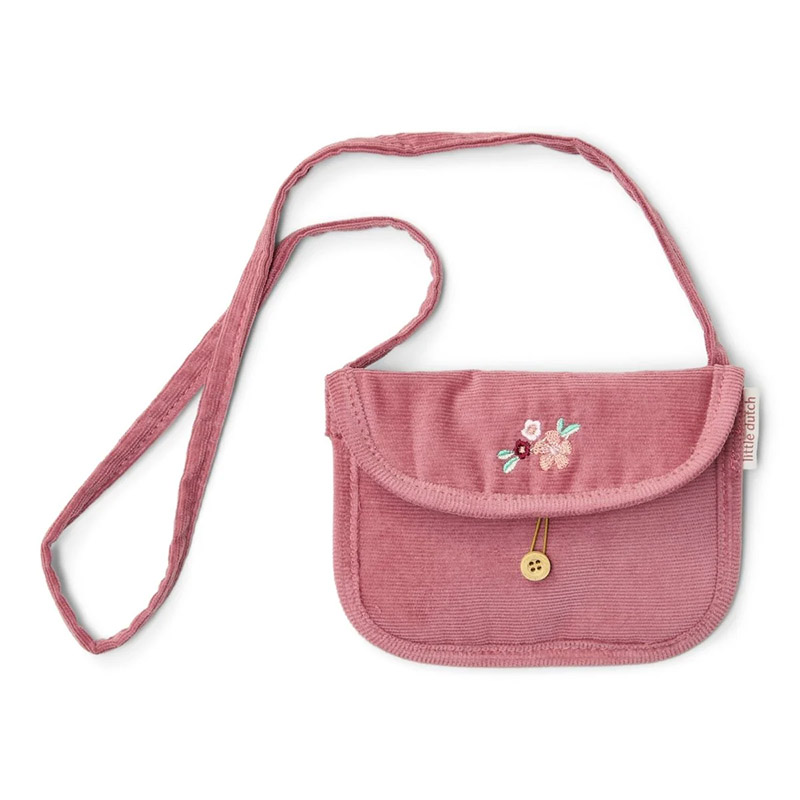 8721122582206.jpg Gentuță din catifea cu broderie - Rouge - Fairy Garden - Little Dutch - imagine 1