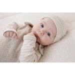 Salopetă din bumbac organic pentru bebeluși - Soft Beige Melee - Newborn Naturals - Little Dutch - imagine 10