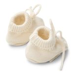 Botoșei din bumbac organic - Off White - Newborn Naturals - Little Dutch - imagine 2