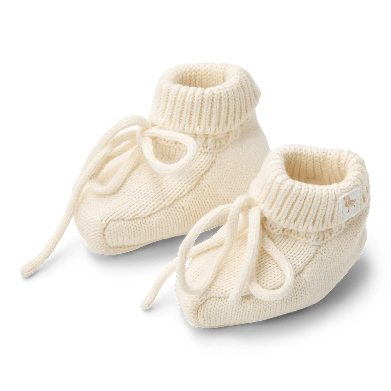 8721122583296.jpg Botoșei din bumbac organic - Off White - Newborn Naturals - Little Dutch - imagine 1