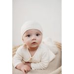 Căciuliță din bumbac organic - Little Goose - Newborn Naturals - Little Dutch - imagine 3