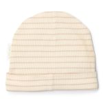 Căciuliță din bumbac organic - Soft Beige Stripe - Newborn Naturals - Little Dutch - imagine 2