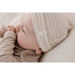 Căciuliță din bumbac organic - Soft Beige Stripe - Newborn Naturals - Little Dutch - imagine 8