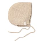 Căciuliță din bumbac organic - Soft Beige Melee - Newborn Naturals - Little Dutch
