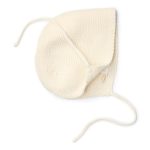 Căciuliță tricotată din bumbac organic - Off White - Newborn Naturals - Little Dutch - imagine 2