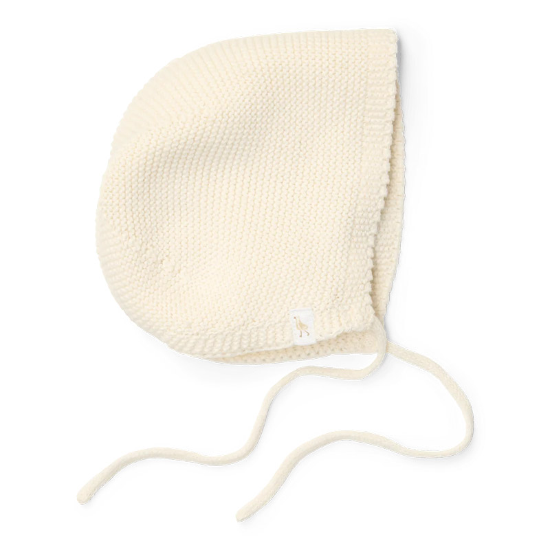 8721122583371.jpg Căciuliță tricotată din bumbac organic - Off White - Newborn Naturals - Little Dutch - imagine 1