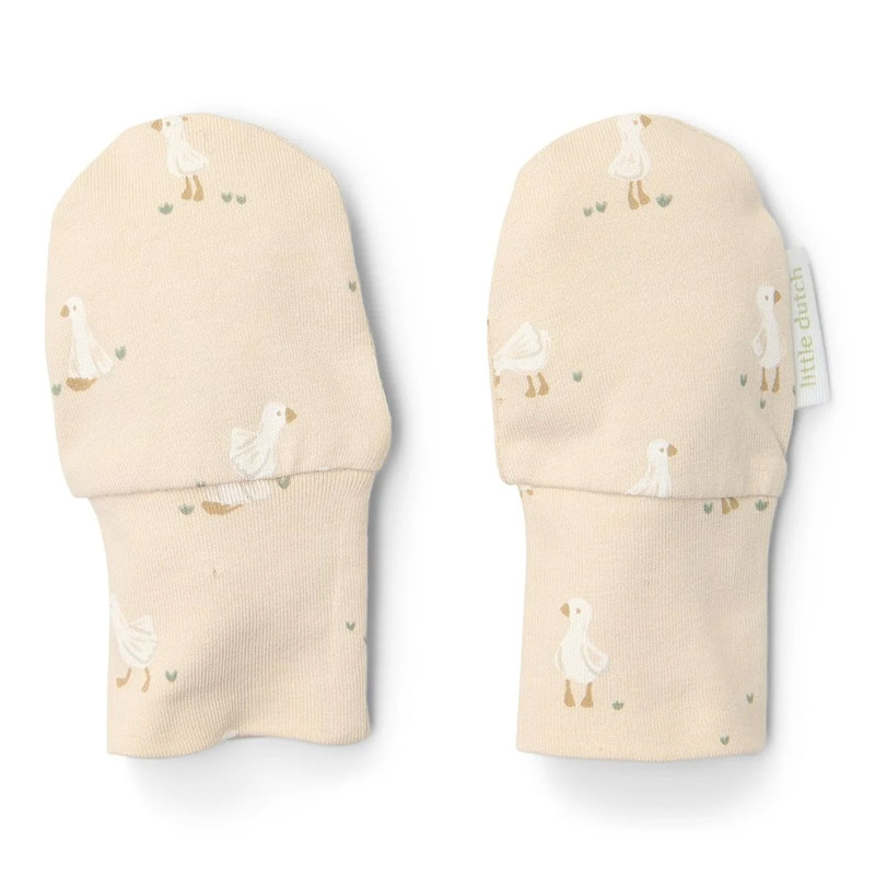 8721122583395.jpg Mănuși din bumbac organic pentru bebeluși - Little Goose - Newborn Naturals - Little Dutch - imagine 1