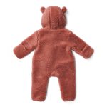 Salopetă căptușită cu glugă din material teddy - Pink Blush - Little Dutch - imagine 2