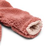 Salopetă căptușită cu glugă din material teddy - Pink Blush - Little Dutch - imagine 4