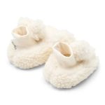 Botoșei din material teddy - Off White - Little Dutch