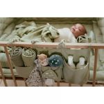Muselină din bumbac organic - set 2 bucăți - 70x70 cm - Pure Sage - Little Dutch - imagine 2