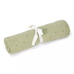 Muselină din bumbac organic - 120x120 cm - Pure Sage - Little Dutch