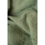 Muselină din bumbac organic - 120x120 cm - Pure Sage - Little Dutch - imagine 3