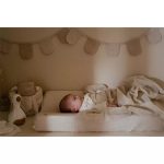 Muselină din bumbac organic - 120x120 cm - Pure Soft Beige - Little Dutch - imagine 2