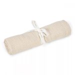 Muselină din bumbac organic - 120x120 cm - Pure Soft Beige - Little Dutch