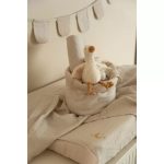 Muselină din bumbac organic - 120x120 cm - Pure Soft Beige - Little Dutch - imagine 4