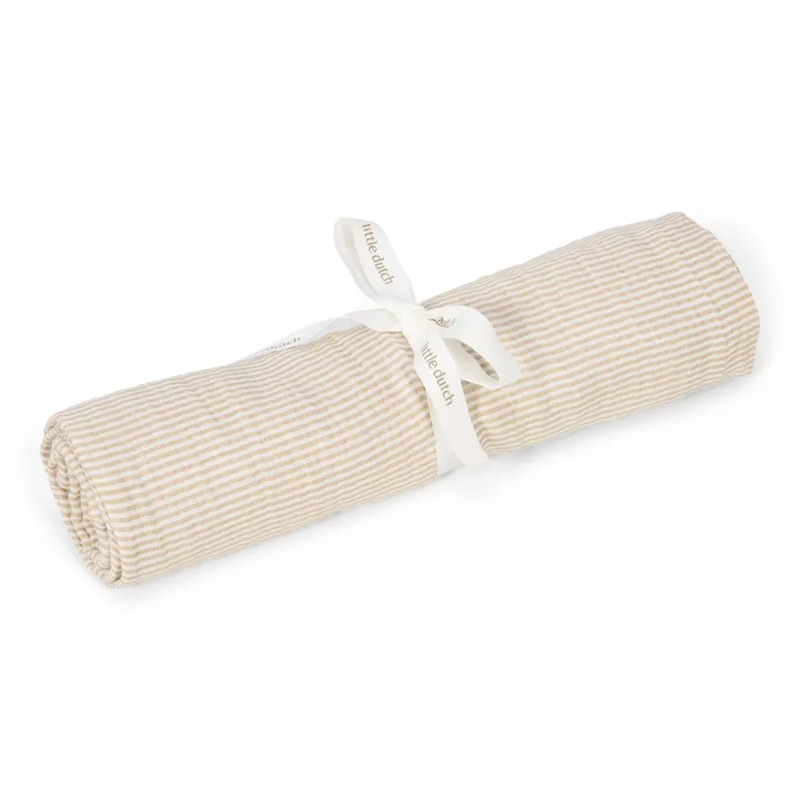 8721122584514.jpg Muselină din bumbac organic - 120x120 cm - Pure Soft Beige - Little Dutch - imagine 1
