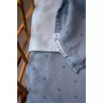 Muselină din bumbac organic - 120x120 cm - Pure Denim Blue - Little Dutch - imagine 2