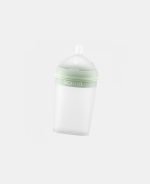 Borrn Biberon din silicon 240ml Green - imagine 2