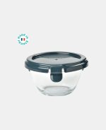 Beaba Recipient ermetic din sticlă Pyrex 200ml Dark Blue - imagine 3
