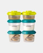 Beaba Set șase recipiente ermerice pentru hrana bebelușului 2x60ml 4x120ml - imagine 5
