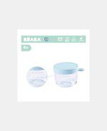 Beaba Recipient ermetic din sticlă 150ml Bleu - imagine 4