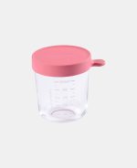 Beaba recipient ermetic din sticlă 250ml Pink
