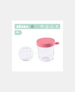 Beaba recipient ermetic din sticlă 250ml Pink - imagine 3