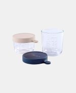 Set două recipiente din sticlă 150ml 250ml Bleu - imagine 2