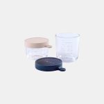 Set două recipiente din sticlă 150ml 250ml Bleu