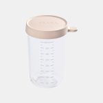 Beaba Recipient ermetic din sticlă 400ml Nude