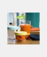 Beaba Set trei recipiente din sticlă 150ml 250ml 400ml Bleu - imagine 3