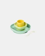 SET DE MASĂ SILICON 4 PIESE GALBEN BEABA
