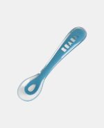 Beaba Set de masă din silicon cu două piese Bleu - imagine 4