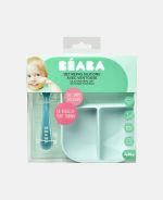 Beaba Set de masă din silicon cu două piese Bleu - imagine 7