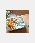 Beaba Set de masă din silicon cu două piese Bleu - imagine 8