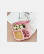Beaba Set de masă din silicon cu două piese Pink - imagine 5
