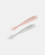 Beaba Set două lingurițe din silicon Pink - imagine 3